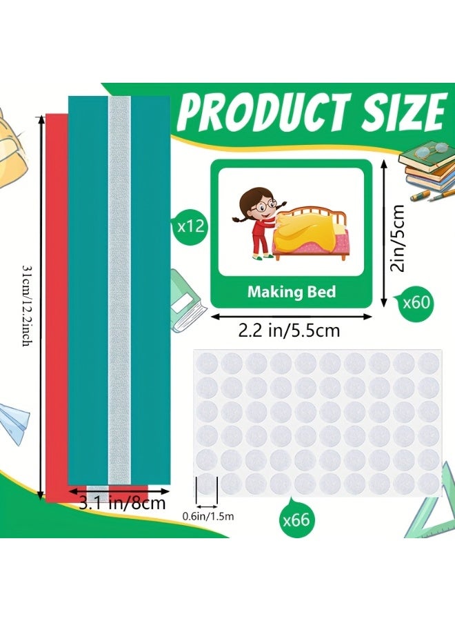 كابسترو مخطط الوقت البصري للأطفال - بطاقات لتنظيم الروتين اليومي والجدول الزمني للأطفال | لبناء العادات وتنمية الوعي بالوقت والتعلم المبكر - Image 3